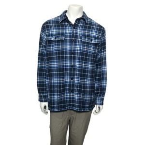 L.L.Bean - Men's Plaid Flannel Jacket Fleece Lined